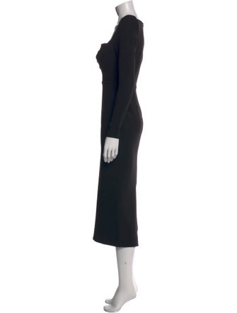 Alex Perry Cowl Neck Midi Length Dress