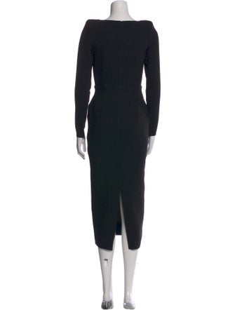 Alex Perry Cowl Neck Midi Length Dress