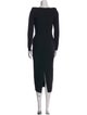Alex Perry Cowl Neck Midi Length Dress