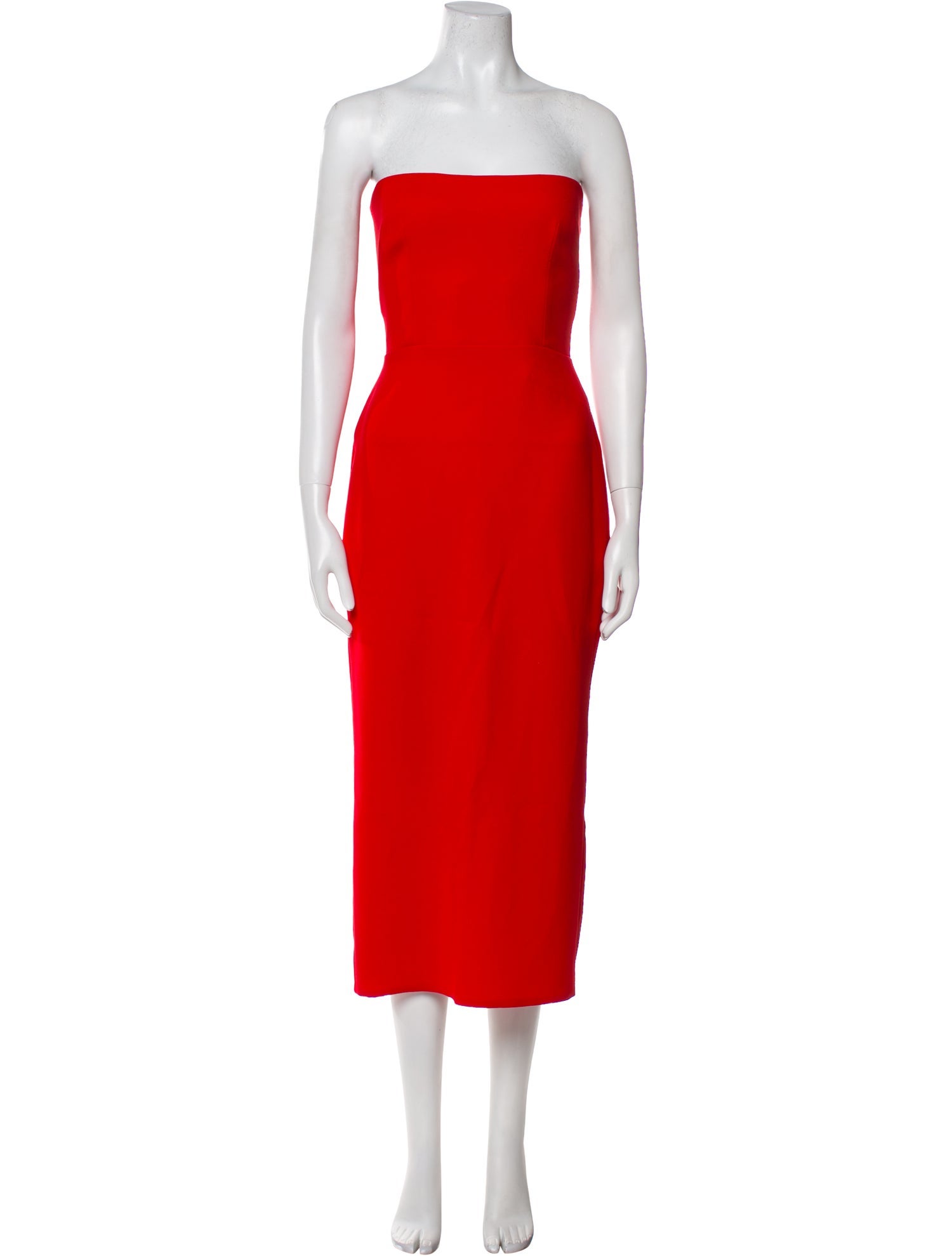 Alex Perry Strapless Midi Length Dress