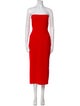 Alex Perry Strapless Midi Length Dress