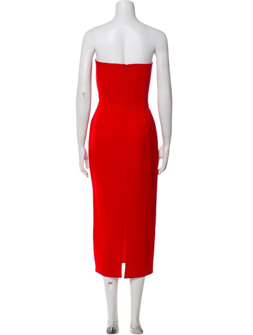 Alex Perry Strapless Midi Length Dress
