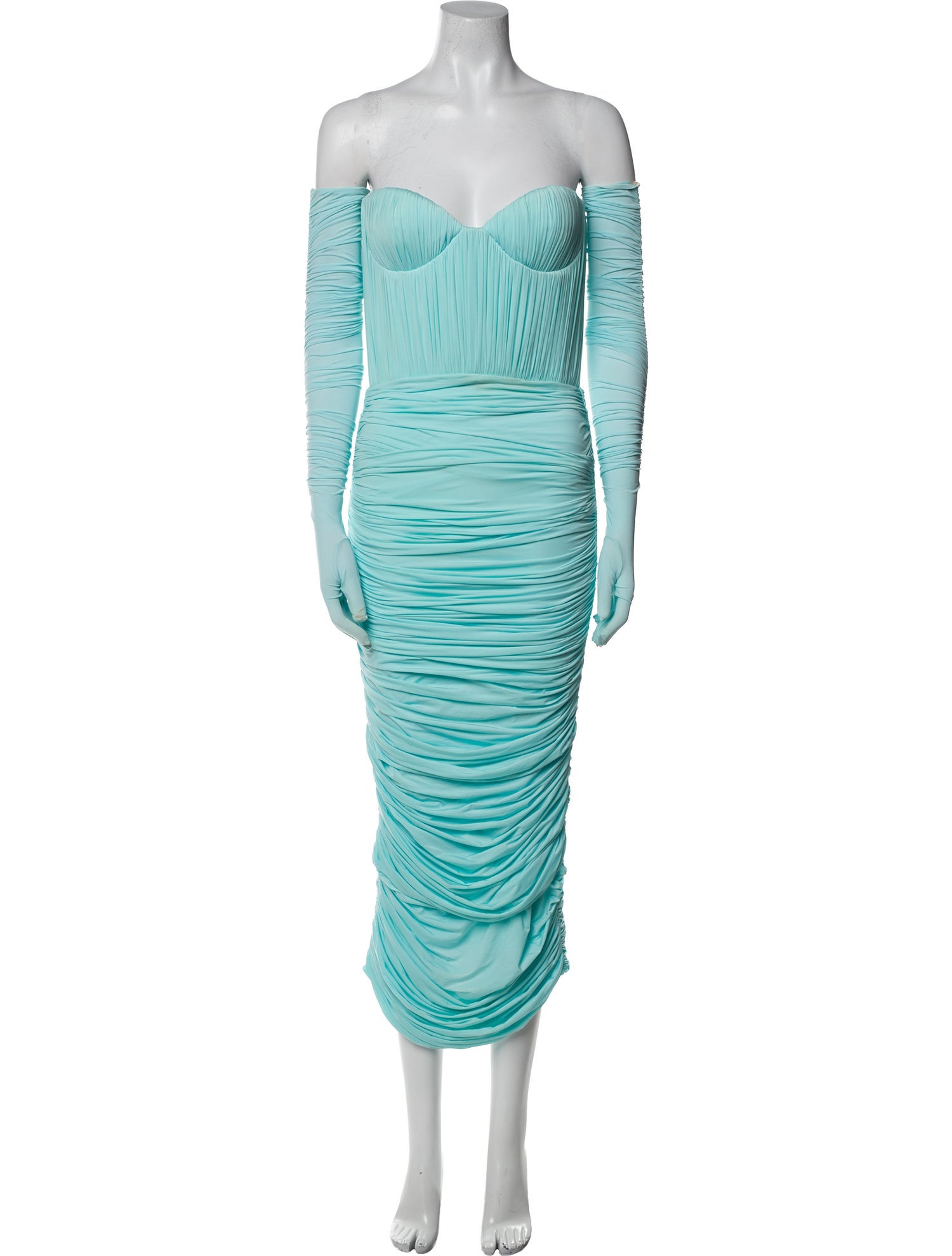 Alex Perry Off-The-Shoulder Midi Length Dress