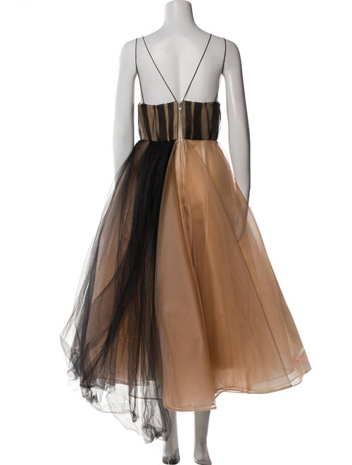 Alex Perry Square Neckline Long Dress