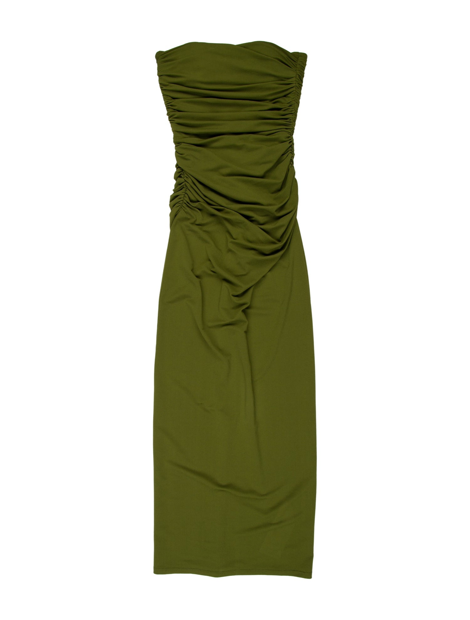 Alex Perry Strapless Midi Length Dress