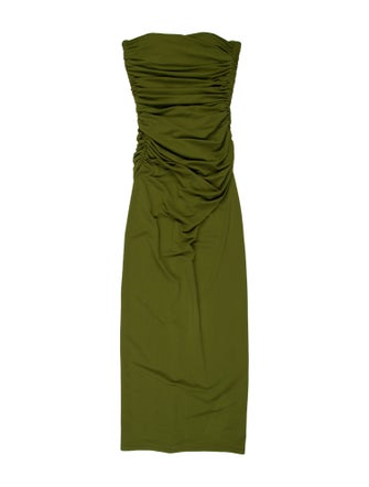 Alex Perry Strapless Midi Length Dress
