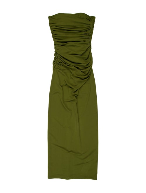 Alex Perry Strapless Midi Length Dress