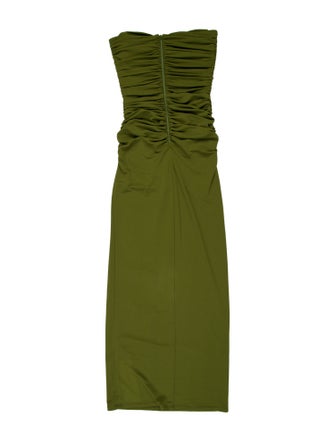 Alex Perry Strapless Midi Length Dress