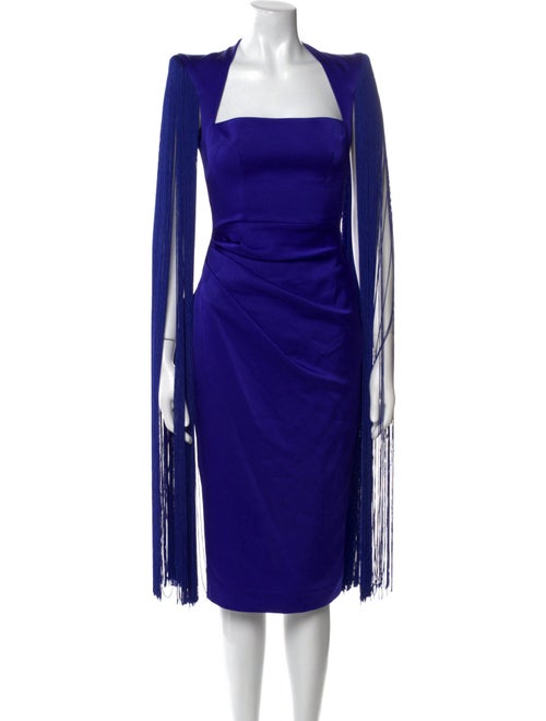 Alex Perry Square Neckline Midi Length Dress