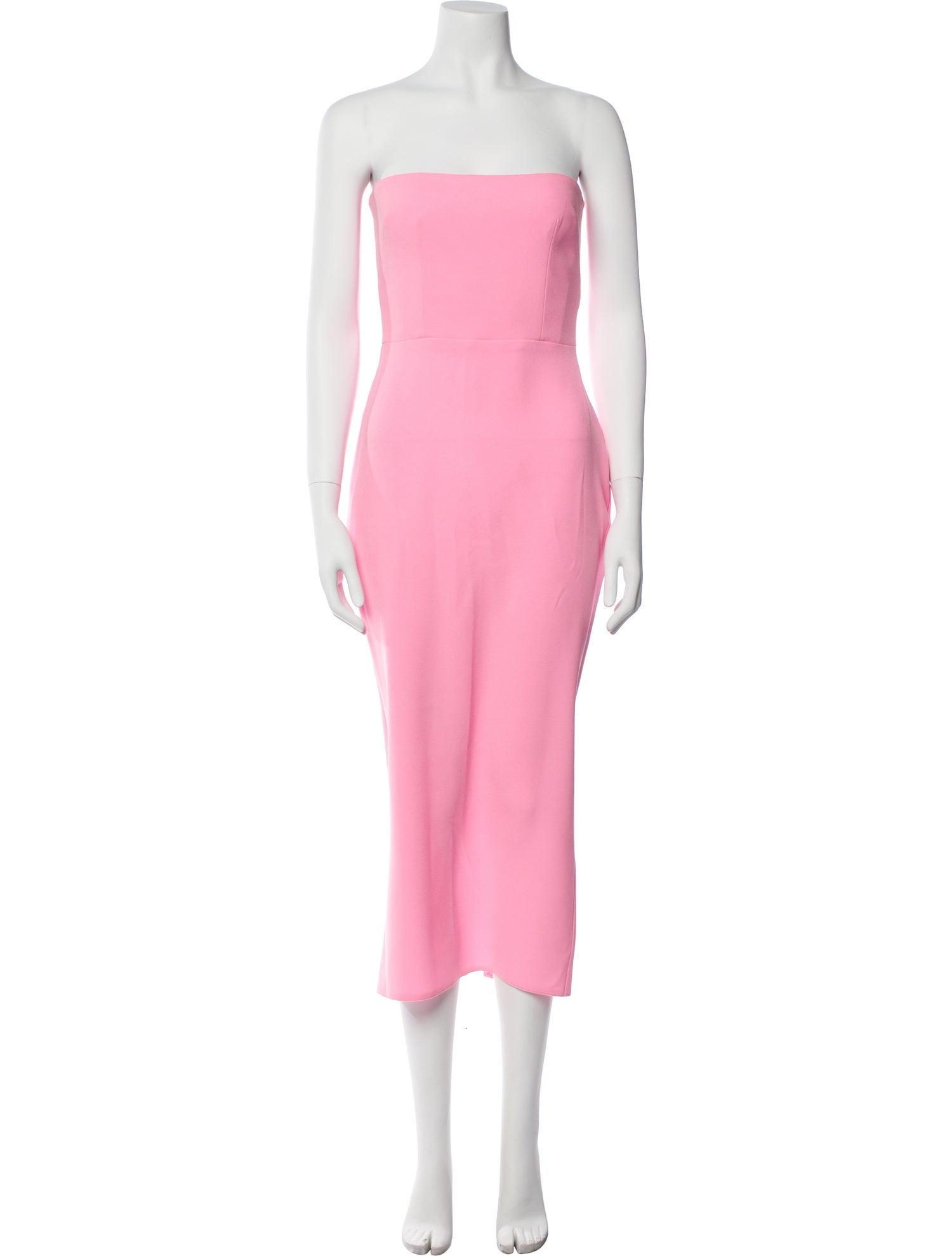 Alex Perry Strapless Midi Length Dress