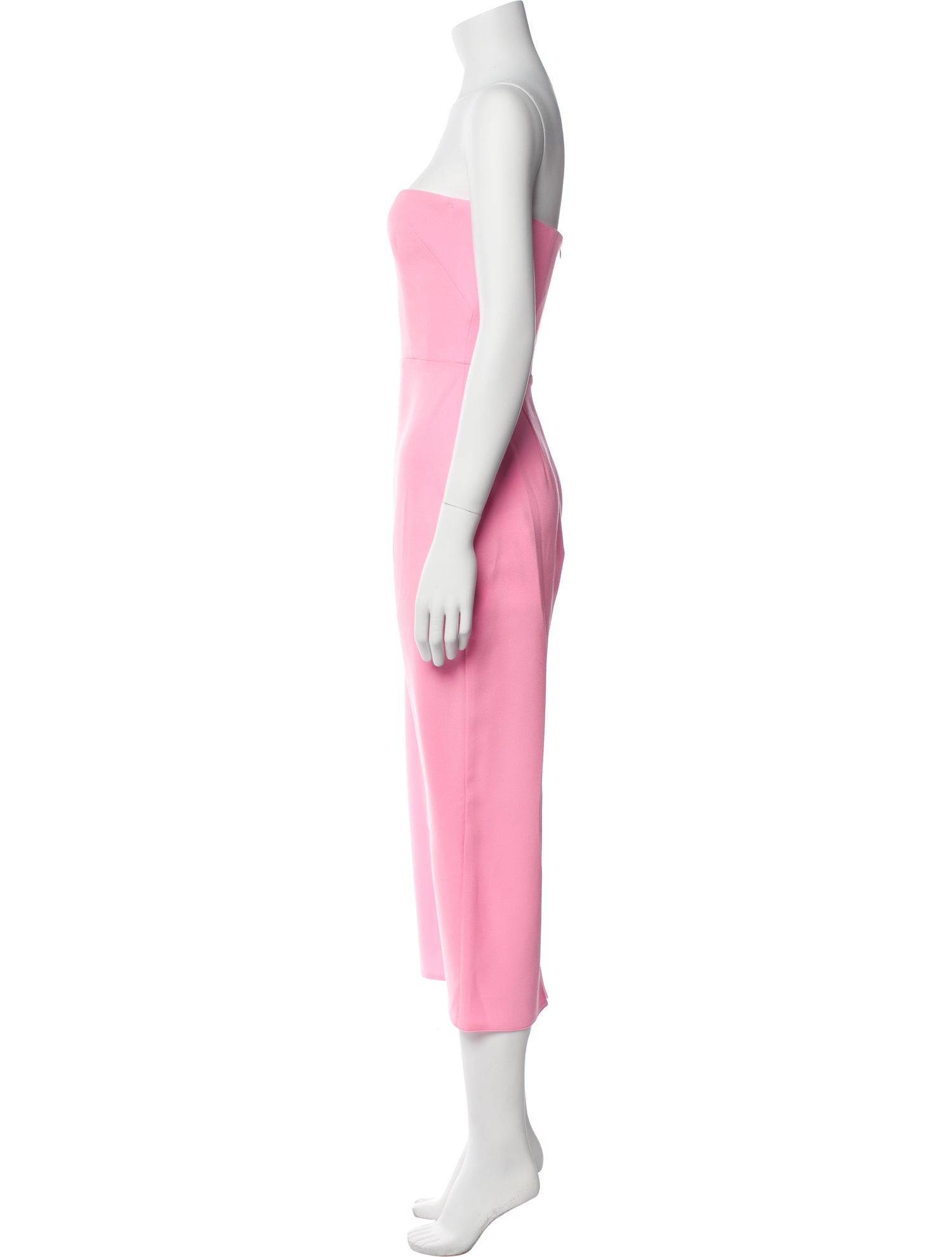 Alex Perry Strapless Midi Length Dress