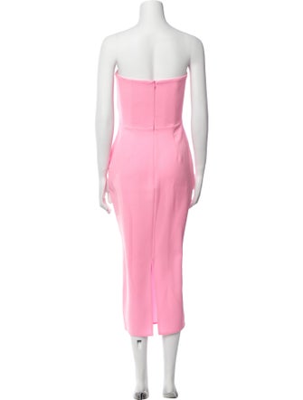 Alex Perry Strapless Midi Length Dress