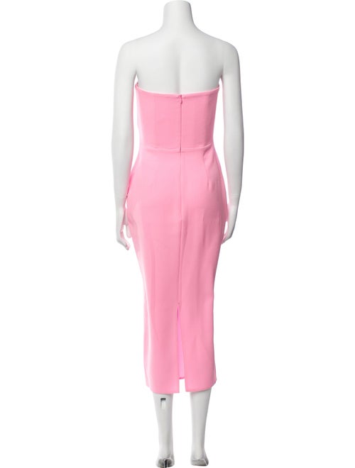 Alex Perry Strapless Midi Length Dress