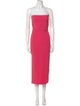 Alex Perry Strapless Midi Length Dress