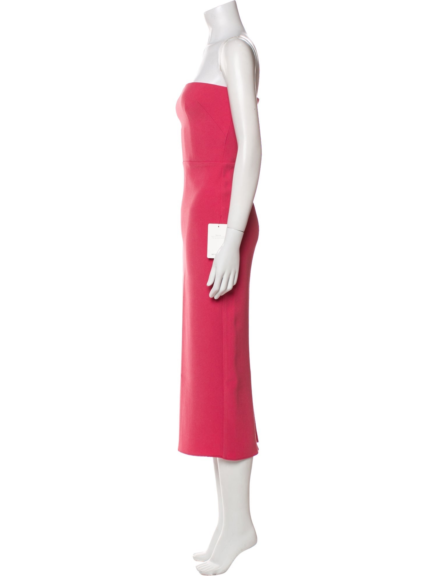 Alex Perry Strapless Midi Length Dress