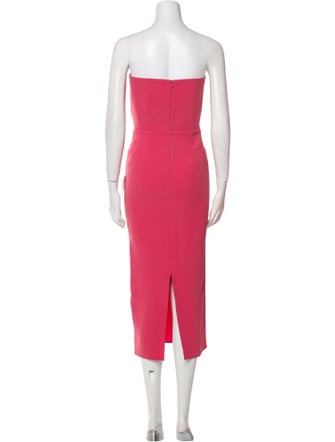 Alex Perry Strapless Midi Length Dress