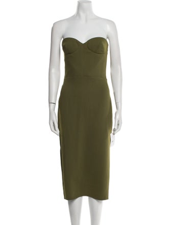 Alex Perry Strapless Knee-Length Dress