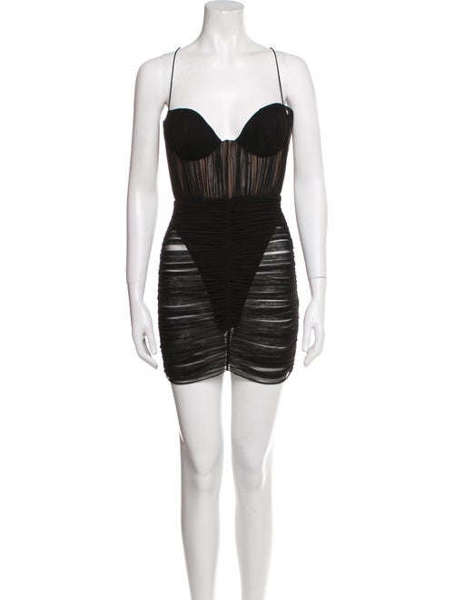 Alex Perry Square Neckline Mini Dress