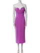 Alex Perry Strapless Midi Length Dress