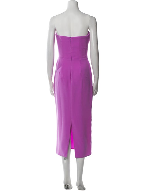 Alex Perry Strapless Midi Length Dress