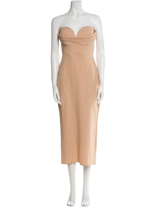 Alex Perry Strapless Midi Length Dress