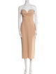 Alex Perry Strapless Midi Length Dress