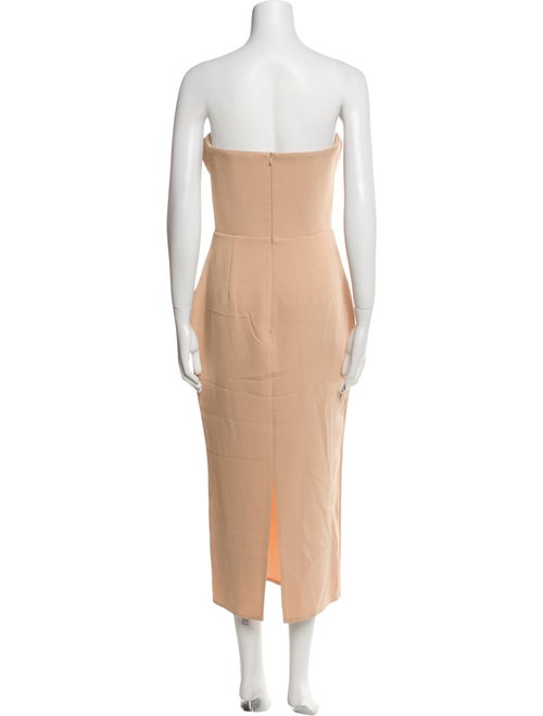 Alex Perry Strapless Midi Length Dress