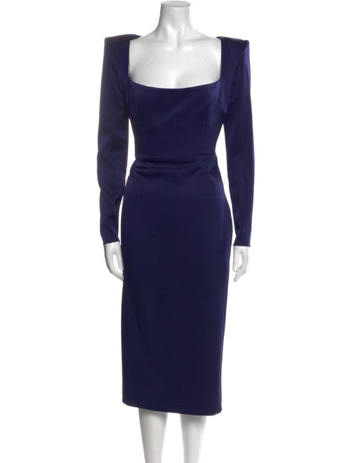 Alex Perry Square Neckline Midi Length Dress