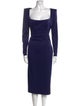 Alex Perry Square Neckline Midi Length Dress