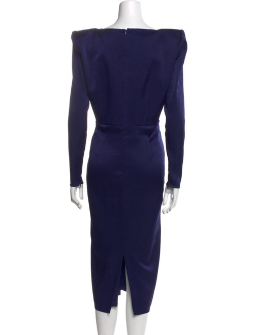 Alex Perry Square Neckline Midi Length Dress