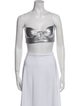 Alex Perry Strapless Crop Top