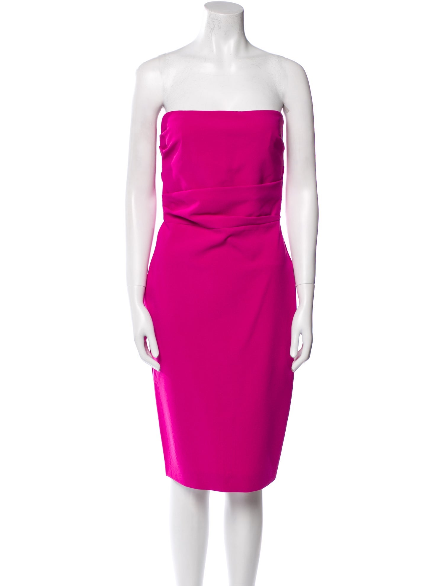 Alex Perry Strapless Knee-Length Dress