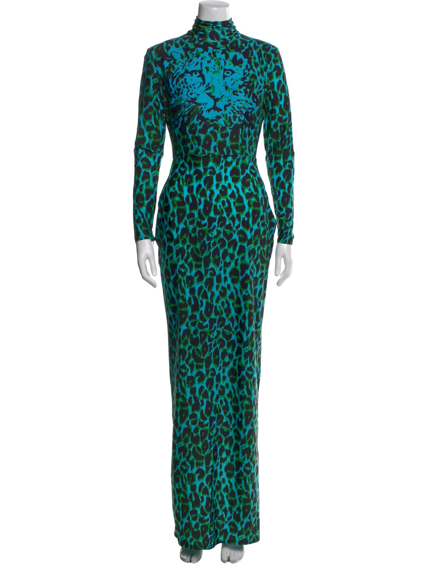 Alex Perry Animal Print Long Dress