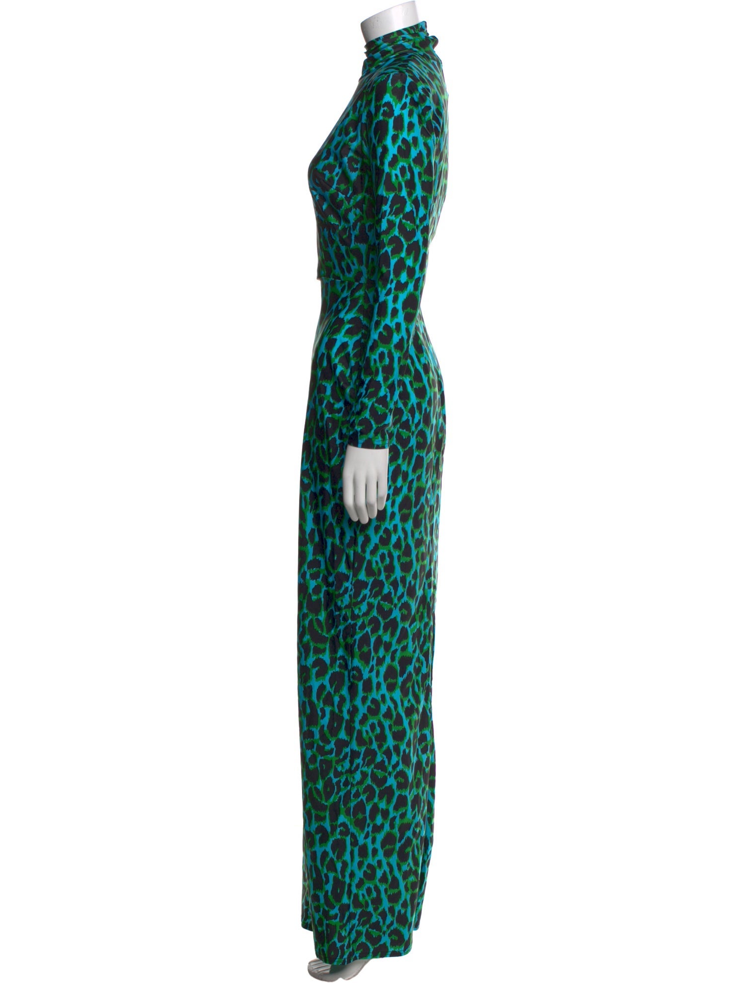 Alex Perry Animal Print Long Dress