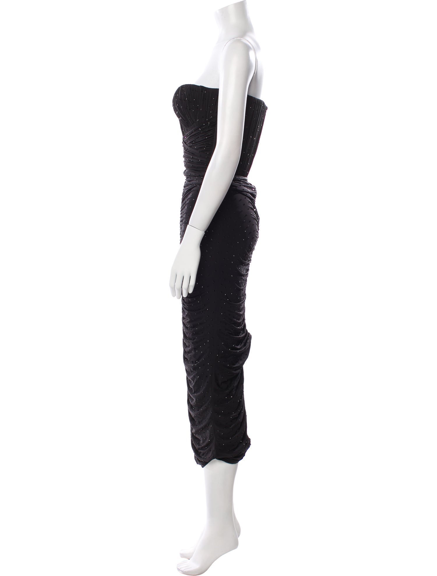 Alex Perry Strapless Knee-Length Dress