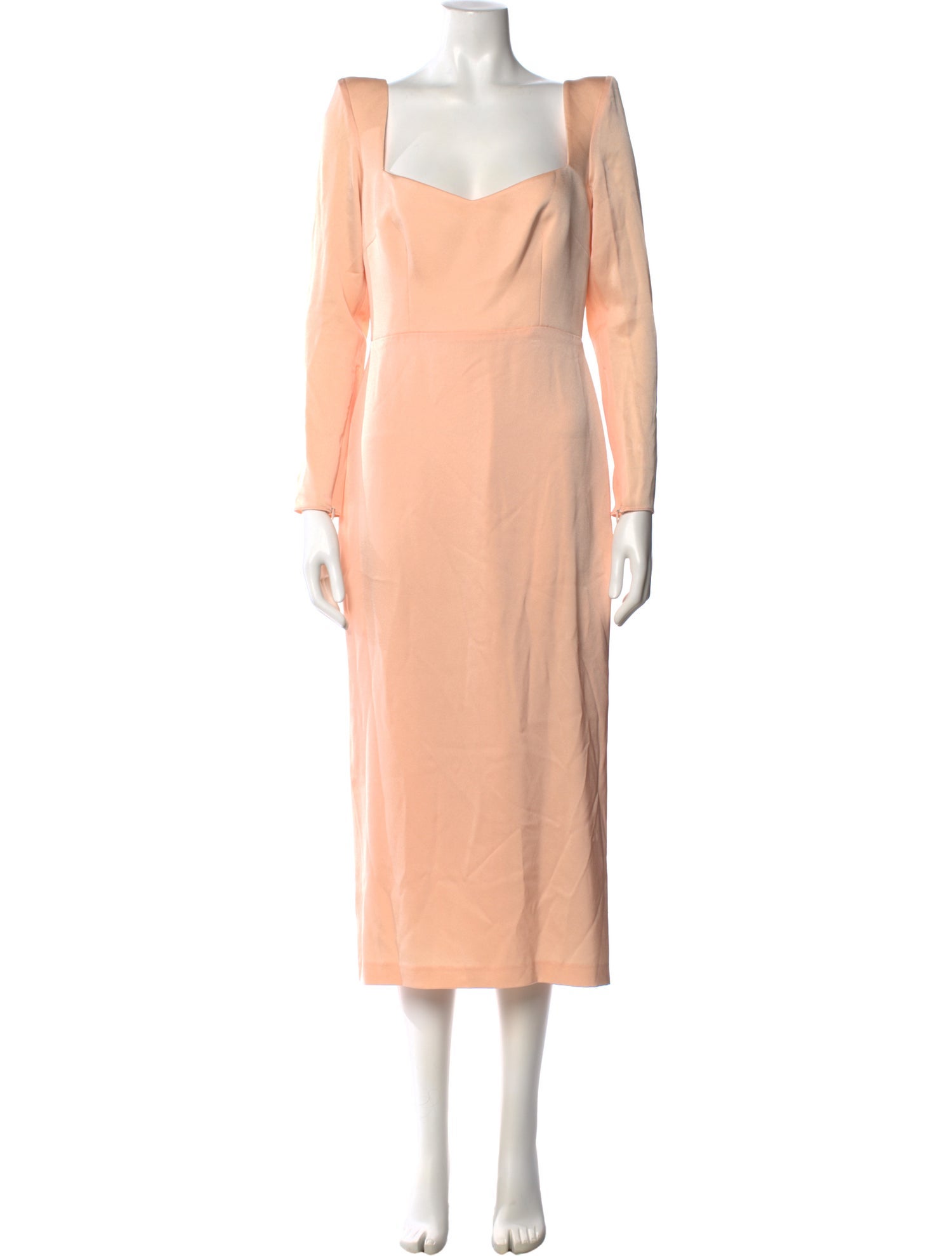 Alex Perry Square Neckline Midi Length Dress
