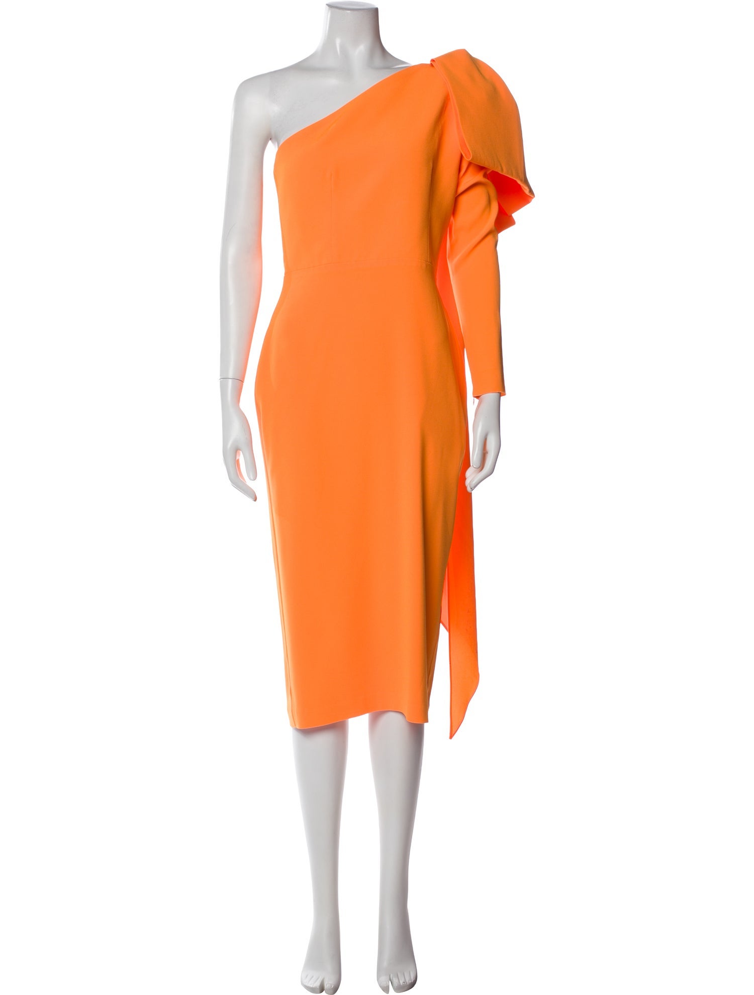 Alex Perry One-Shoulder Midi Length Dress