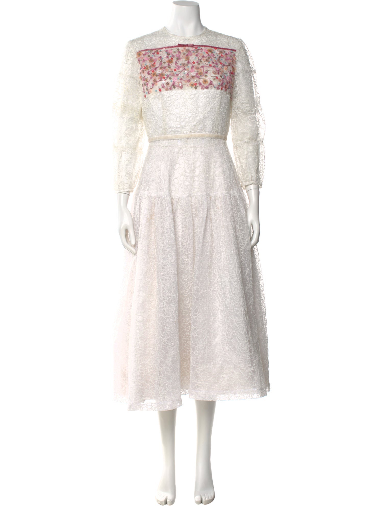 Alex Perry Crew Neck Long Dress