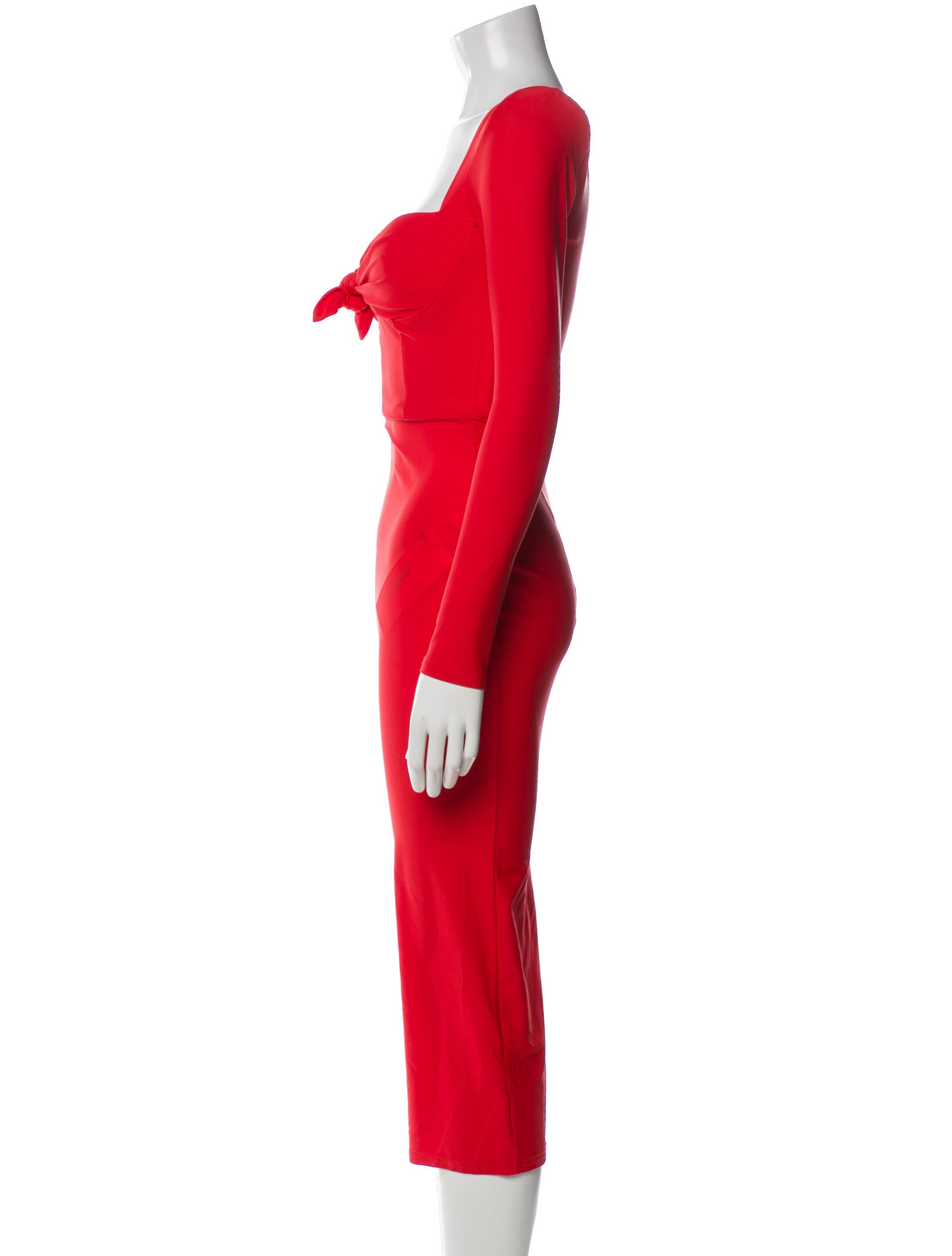 Alex Perry Square Neckline Midi Length Dress w/ Tags
