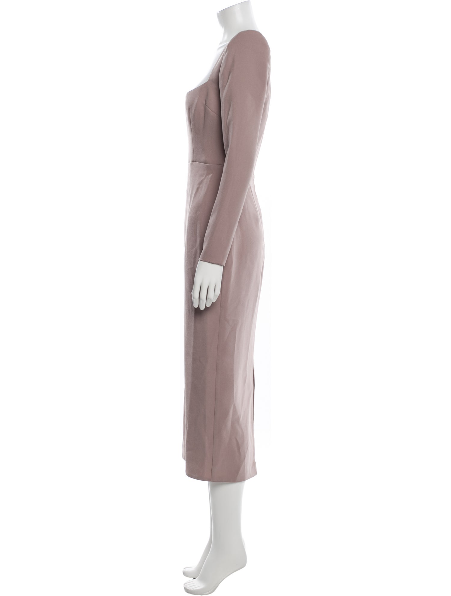 Alex Perry Square Neckline Midi Length Dress
