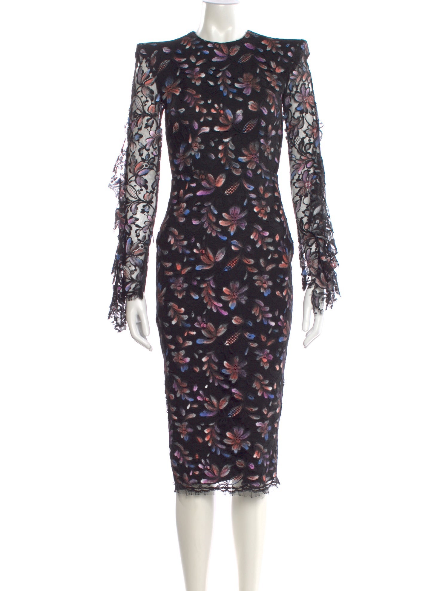 Alex Perry Printed Midi Length Dress w/ Tags