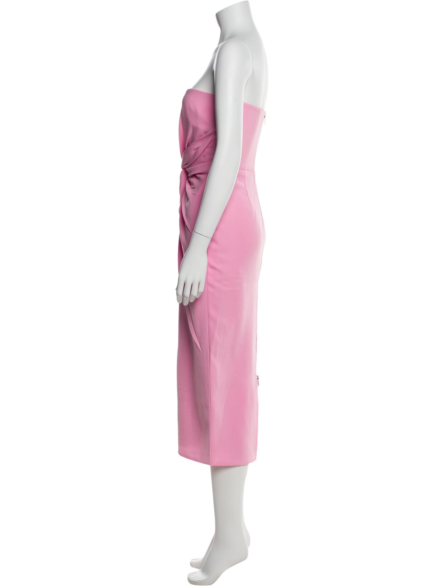 Alex Perry Strapless Midi Length Dress