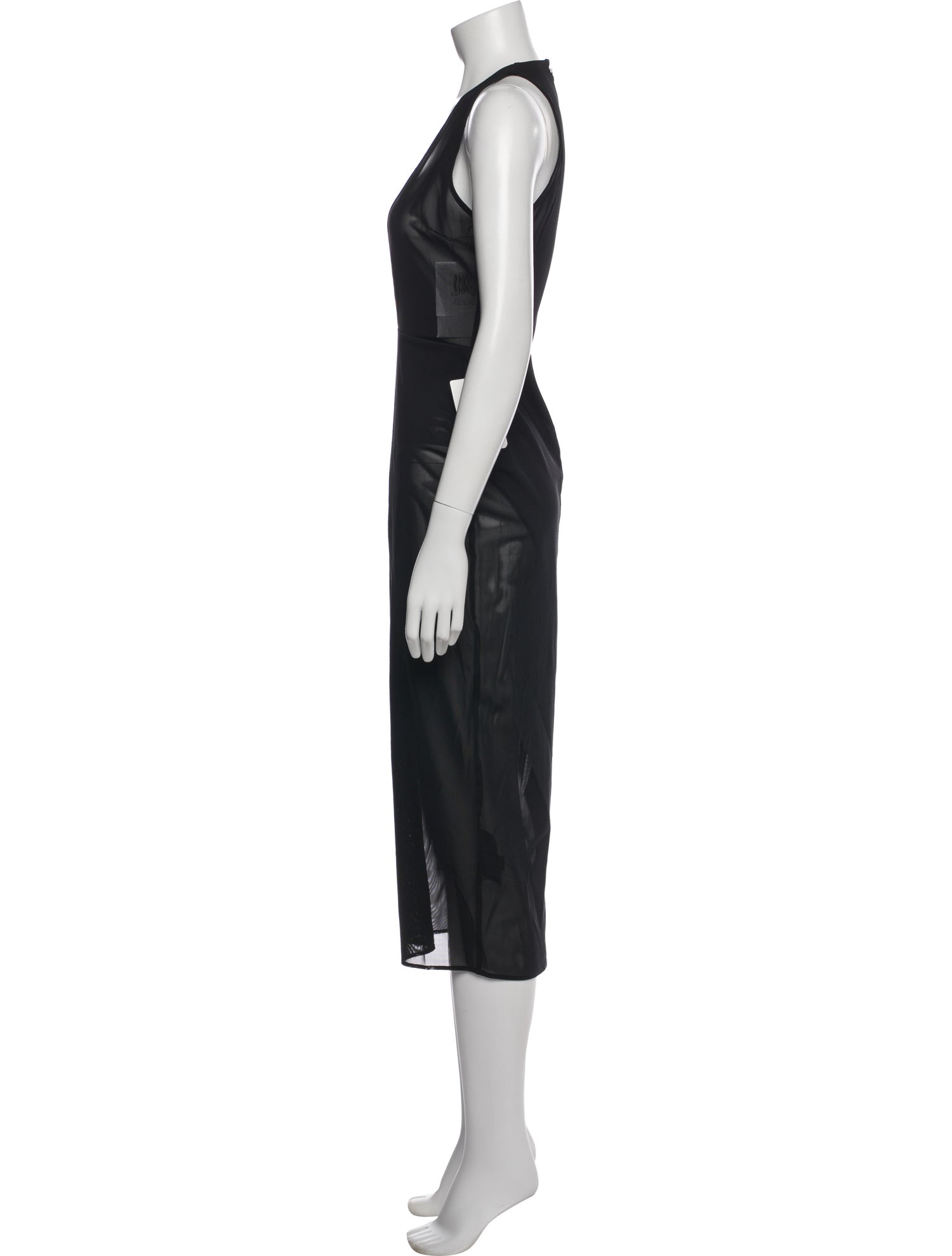 Alex Perry V-Neck Midi Length Dress
