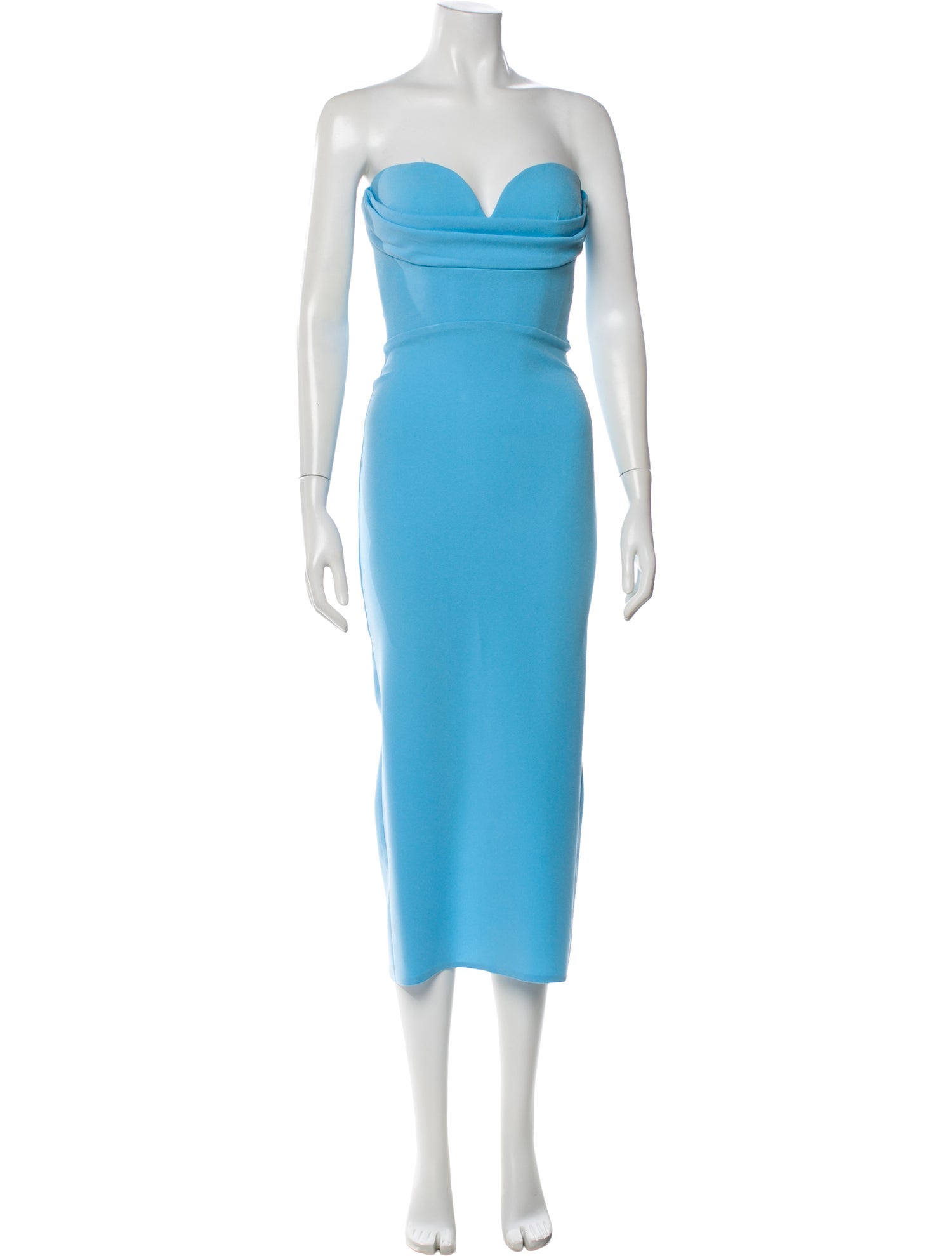 Alex Perry Strapless Midi Length Dress