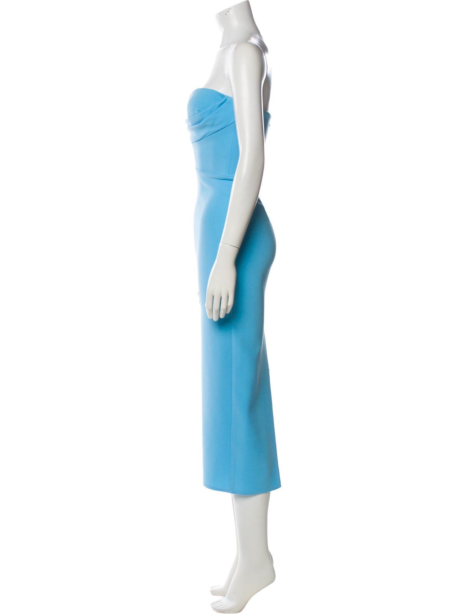 Alex Perry Strapless Midi Length Dress