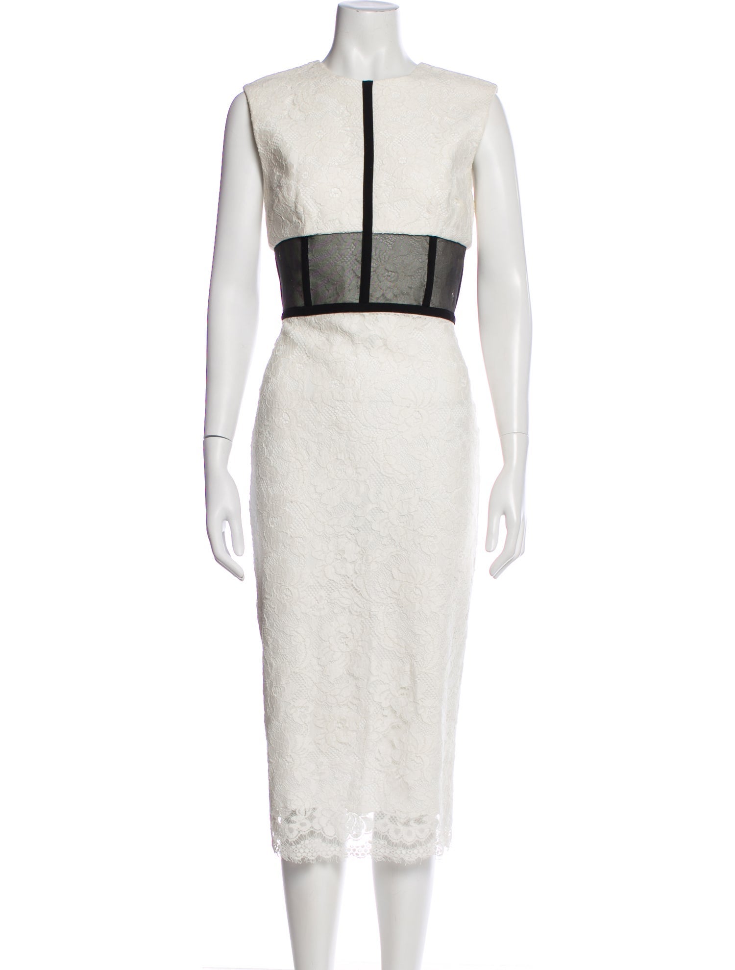 Alex Perry Lace Midi Length Dress