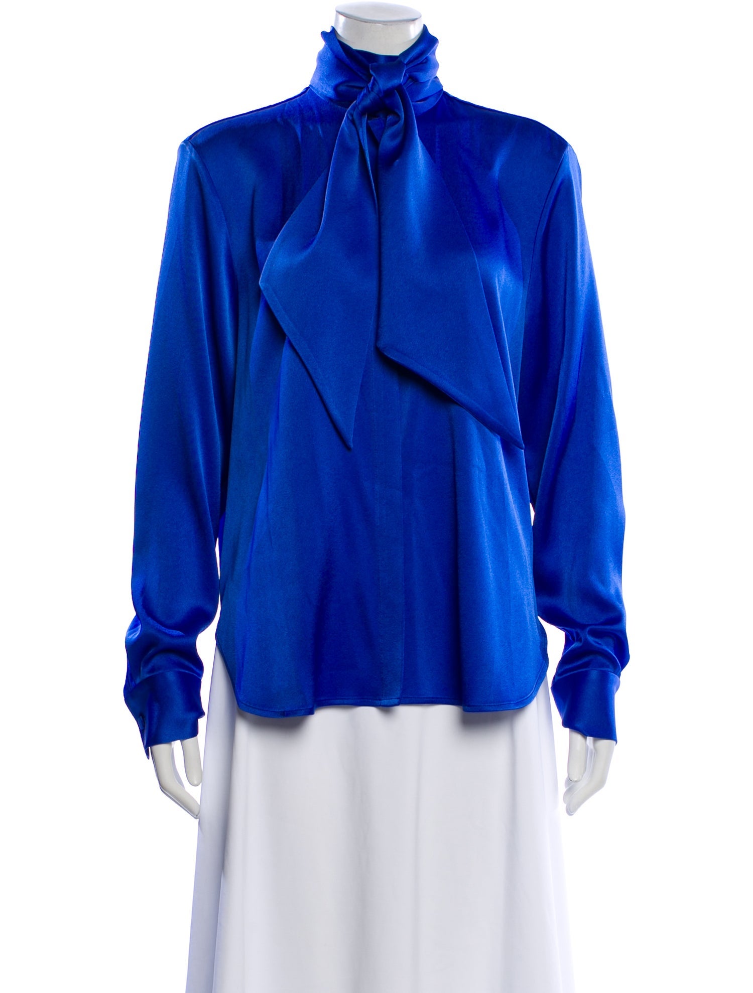 Alex Perry Tie Neck Long Sleeve Blouse