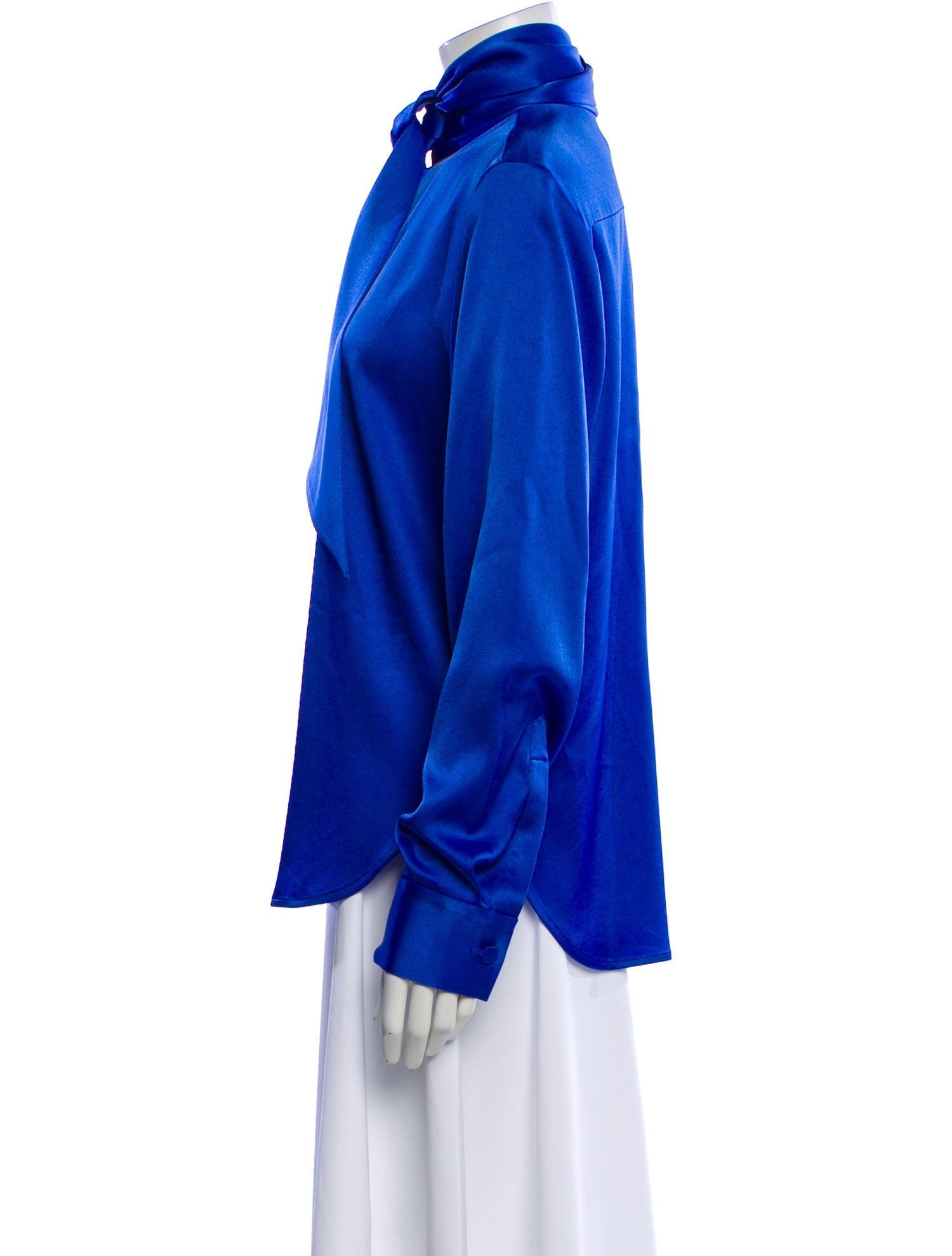 Alex Perry Tie Neck Long Sleeve Blouse