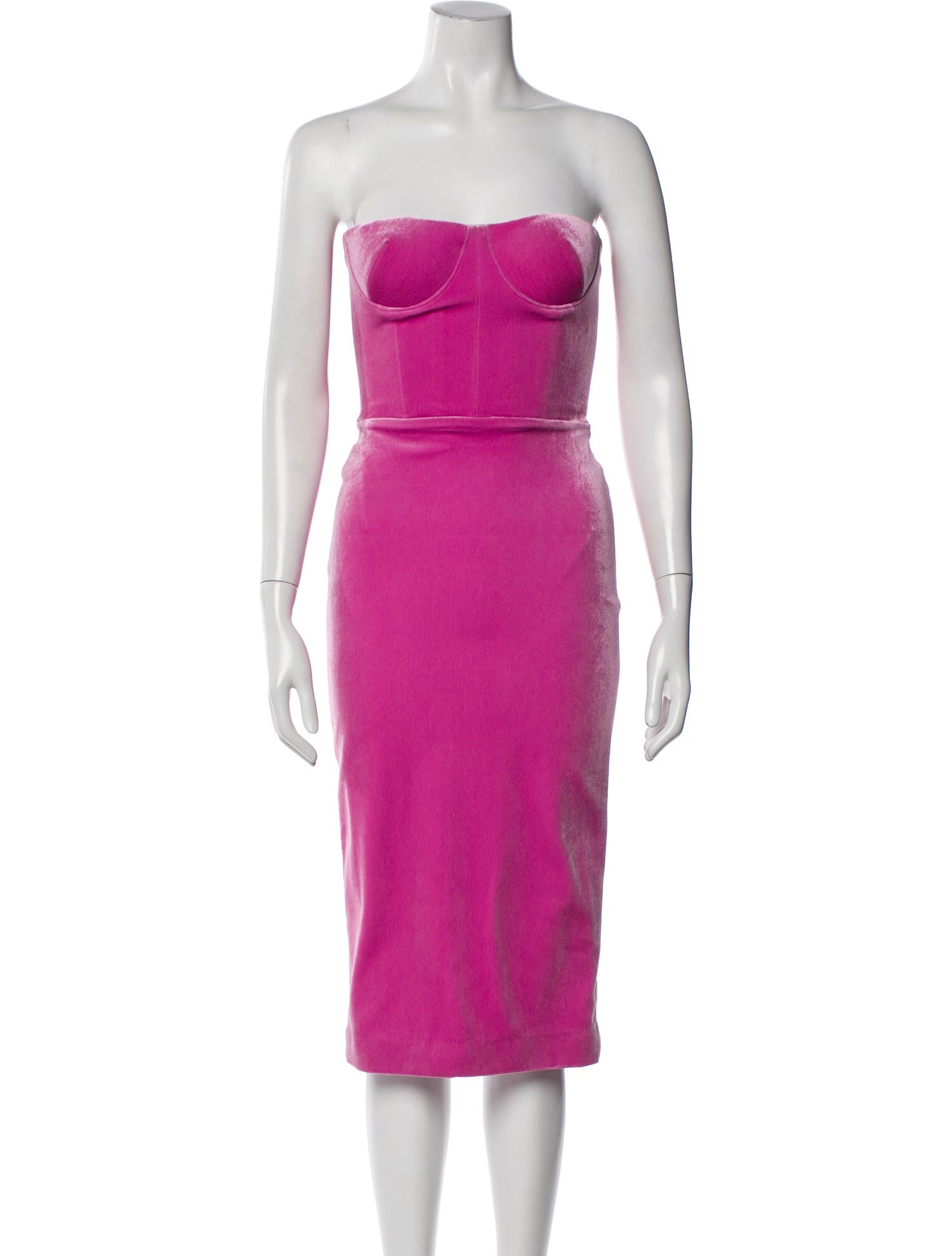 Alex Perry Strapless Knee-Length Dress