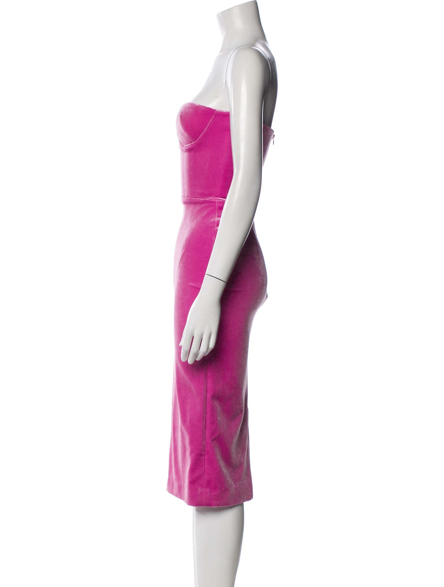 Alex Perry Strapless Knee-Length Dress